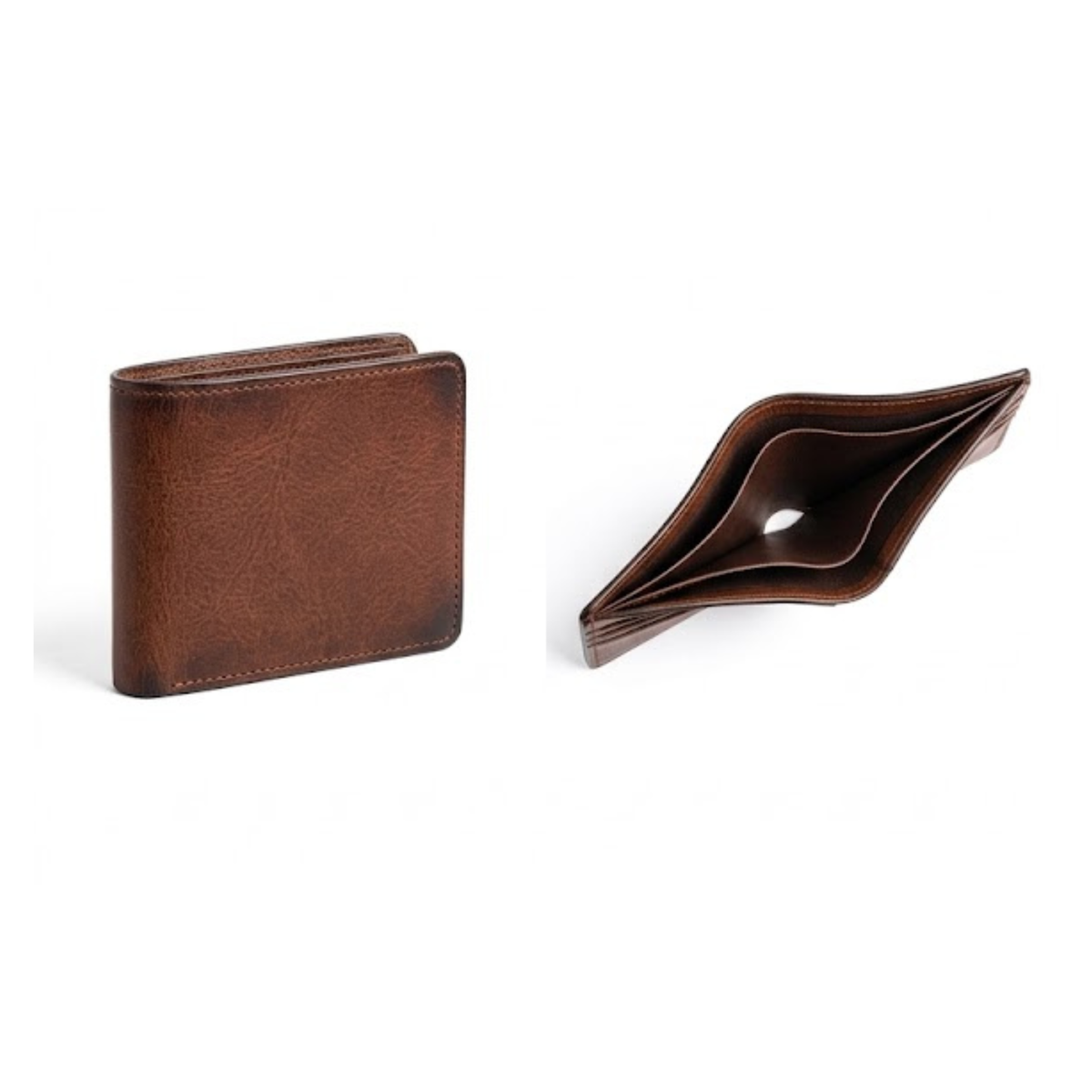 Handcrafted Brown Leather Wallet