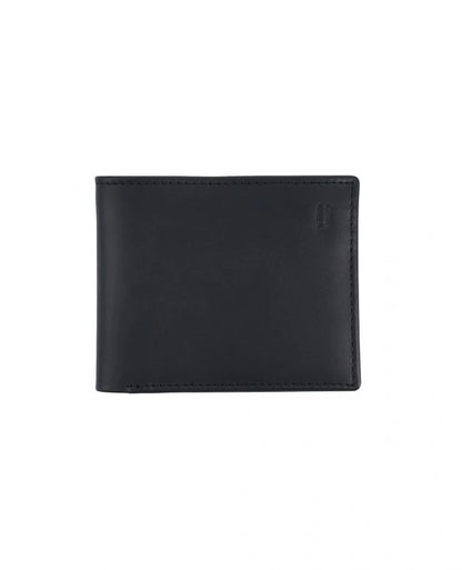 Black Leather Bifold Wallet