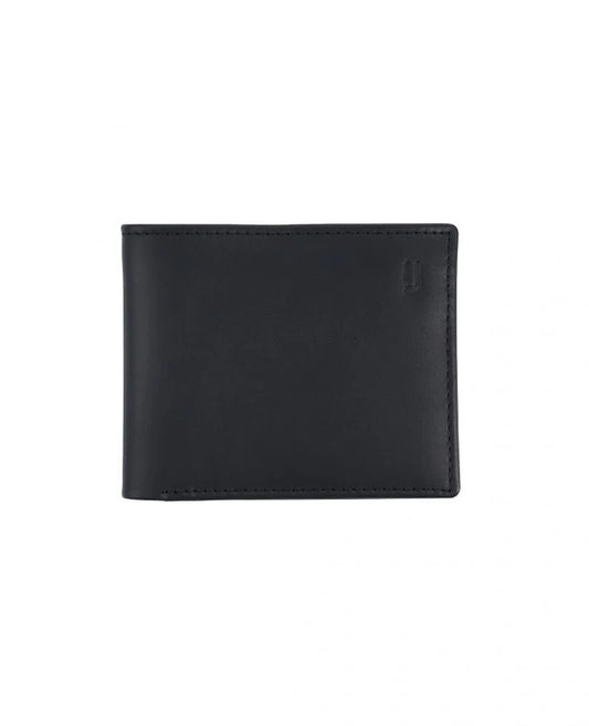 Black Leather Bifold Wallet