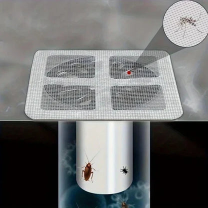 Anti-blocking Disposable Hair Catchers Mesh Filter Mesh Stickers Shower Drain Cover Bathroom.