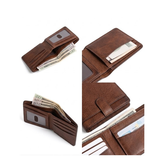 Handcrafted Brown Leather Wallet