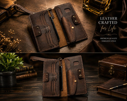 Handcrafted Long Wallet (Genuine Leather)